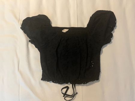 Damen / Teenager kurzes Top Farbe schwarz Grösse S