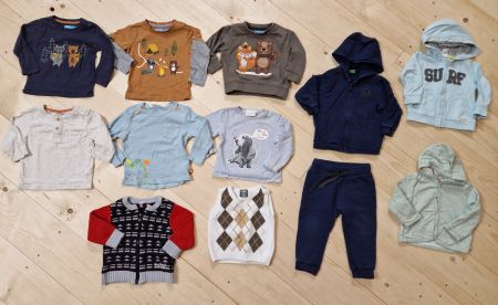 10 Baby Oberteile & Baby Set von Benetton Gr. 74