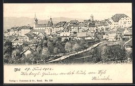 AK Wil /SG, Teilansicht mit Kirche, 1902