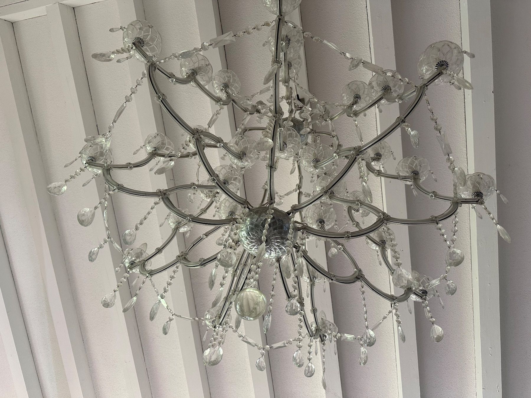 Lampadari & plafoniere: Grosser Kronleuchter mit Kristall-Optik – Usato da Zürich venduto da art_2j7h 4