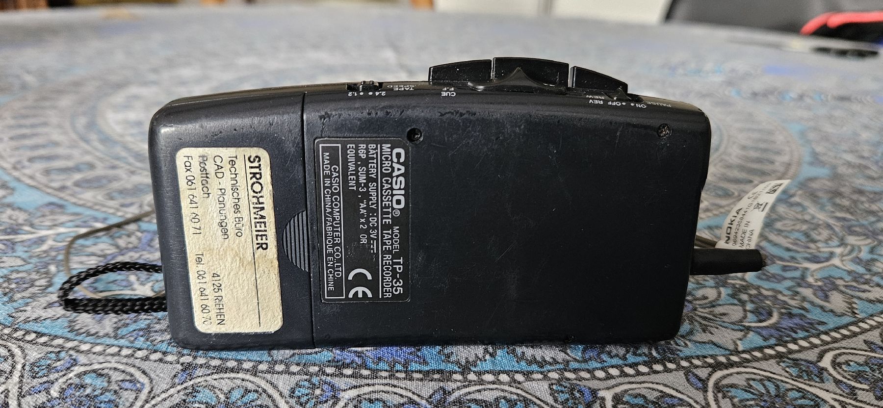 Casio Enregistreurs: Casio TP-35 Mini Kassettenrecorder  – D'occasion à Belp par Ginus85 3