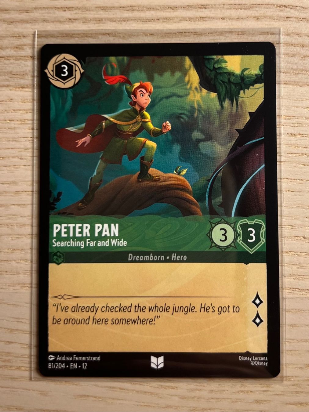 Disney Carte collezionabili: Peter Pan 81 EN Disney Lorcana Wilds Unknown 12 – Nuovo (secondo la descrizione) da Rafz venduto da SaintCruz