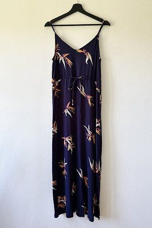 ABOUT YOU | Maxi Sommerkleid 36 | Trägerkleid Crinkle Viskos