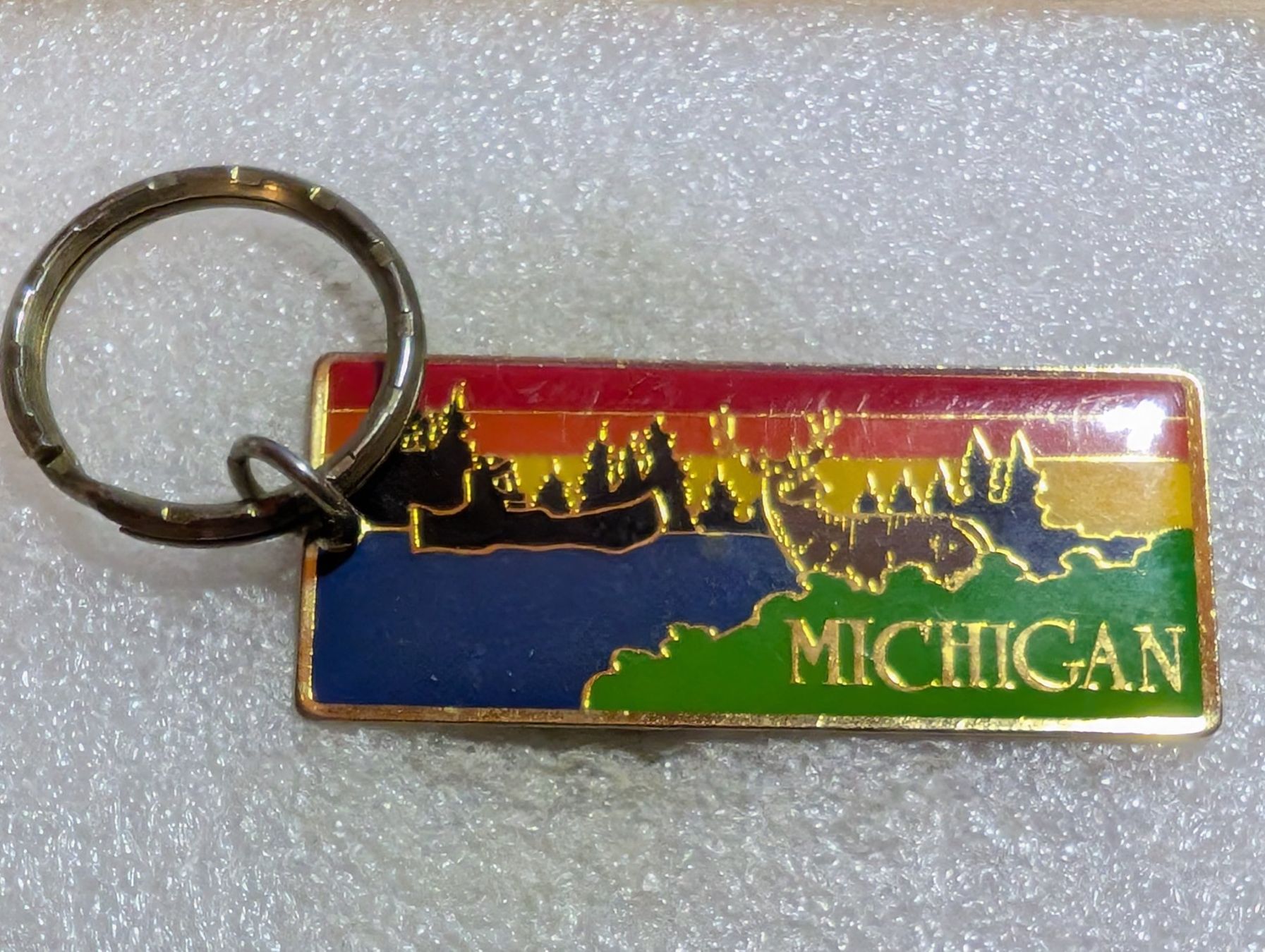 Portachiavi: Schlüsselanhänger 95: Michigan – Usato da Oppligen venduto da Pin-Fall-Shop