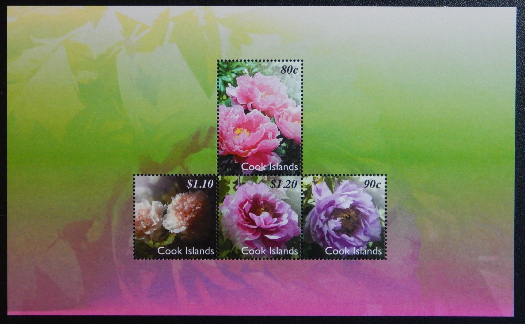 Alle Briefmarken: Cook Islands Kat. Block 227 ** 2012 Blumen – Gebraucht aus Zürich von Muehlekauf