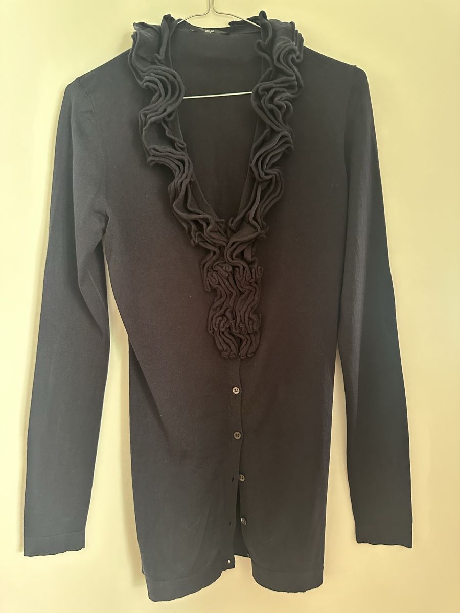 Hugo Boss Pulls & Sweat-shirts: Pullover von Hugo Boss, dunkelblau, Seide/Kaschmir, Gr. M – D'occasion à Oberwil BL par orsay