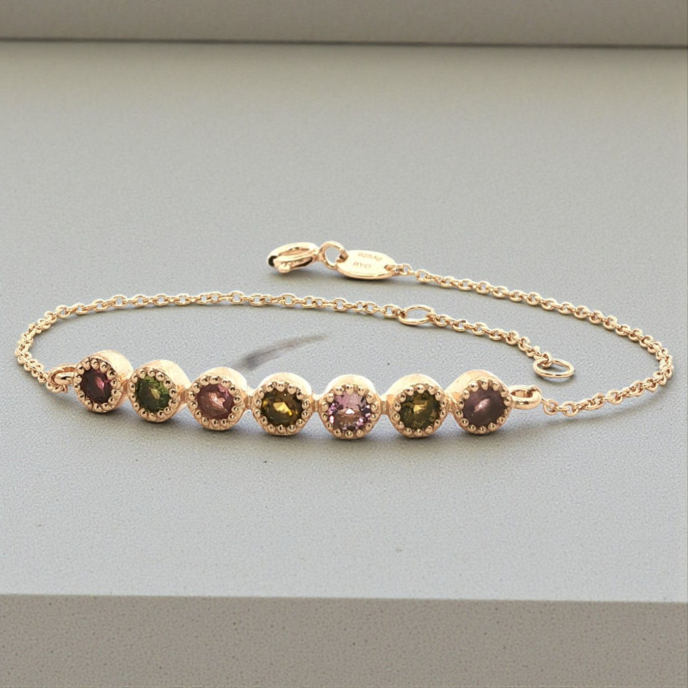 Olga Ribler Bracciali & Braccialetti: Silberarmband mit 7 Multiturmalinen – Nuovo (secondo la descrizione) da Luzern venduto da Schmuckoutlet 2