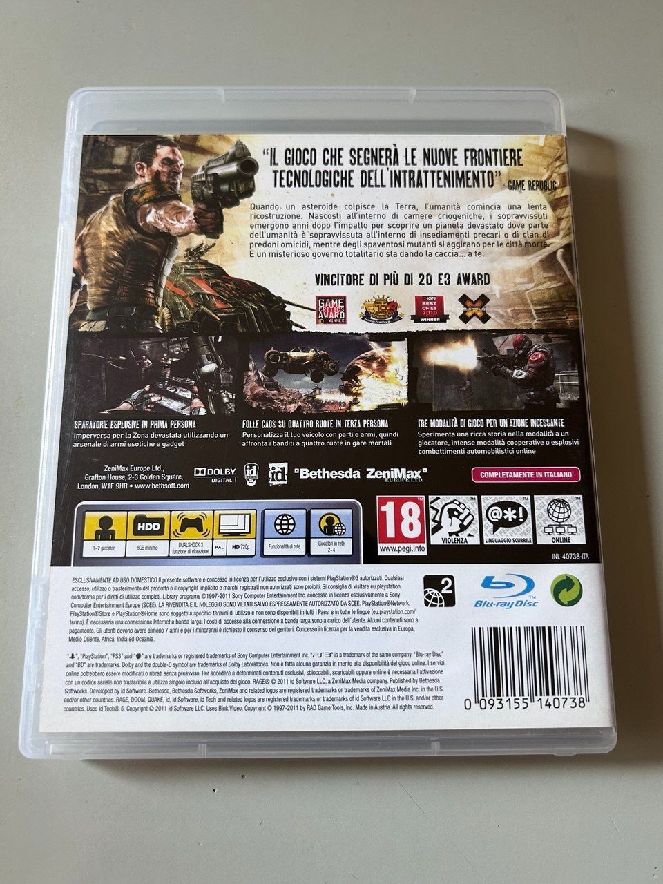Sony Giochi: Rage per PlayStation 3 – Usato da Giubiasco venduto da LorisVale 1