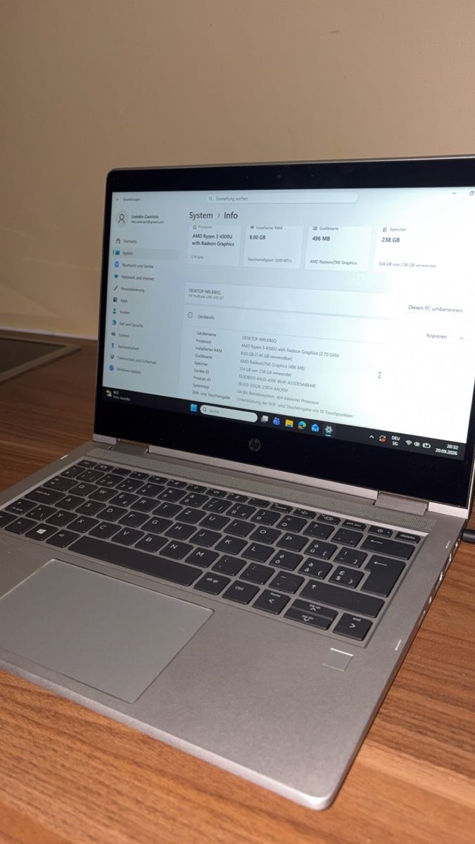 Notebooks: HP Probook x360 435 G7 – Gebraucht aus Heerbrugg von cas_jx6x 1