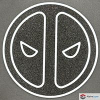 Deadpool Drink Coaster 3D Printed Cup Coaster