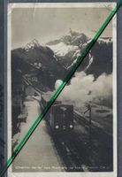 Chemin de Fer des Rochers de Naye. Station Caux. Dampfzug.