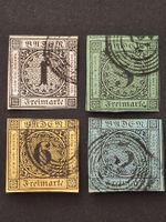 Baden Mi-Nr.5 -8  gestempelt  120 Fr