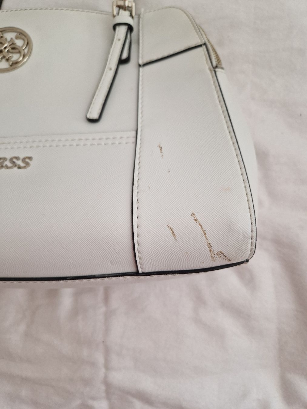 Guess Borse da donna: Guess Handtasche weiss – Usato da Zürich venduto da Mani56 3