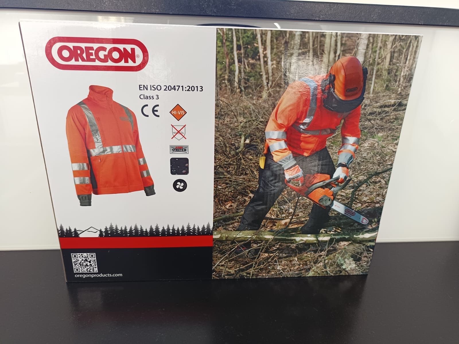 Giacche: Neue Warnschutz-Forstjacke Oregon Gr. 2XL. – Nuovo e nell'imballaggio originale da Buchs SG venduto da sem_vd5r