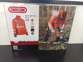 Neue Warnschutz-Forstjacke Oregon Gr. 2XL.