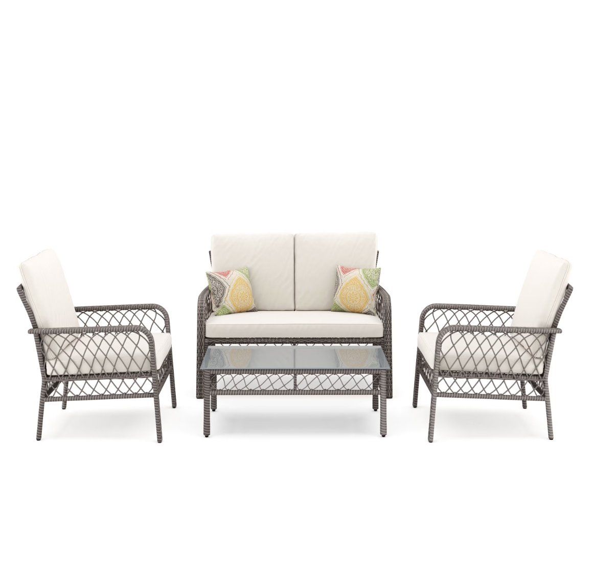 Set di tavolo e panche: Gartenset Rattan ARIMBA beige - Gratis Versand – Nuovo e nell'imballaggio originale da Kleinwangen venduto da Maluwa_GmbH