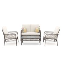 Gartenset Rattan ARIMBA beige - Gratis Versand
