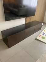 CHF 100: Ikea BESTA TV-Bank mit Türen, schwarzbraun