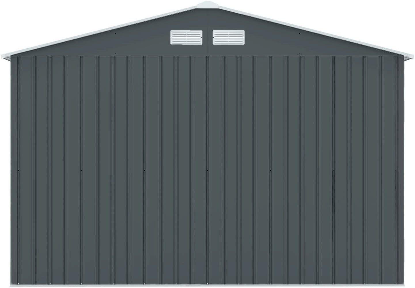 Gartenhäuser & Gewächshäuser: HATTORO S300 Metall Gerätehaus Grau – Neu und originalverpackt aus Bottighofen von zaap 4