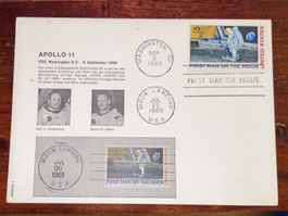 Apollo 11 Mondbrief, Ersttagsbrief 9. Sept. 1969
