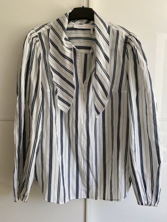 Chloé Bluse mit Seide, gestreift, Grösse 36