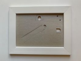 weisser Bilderrahmen, 11.5 x 16.5 cm
