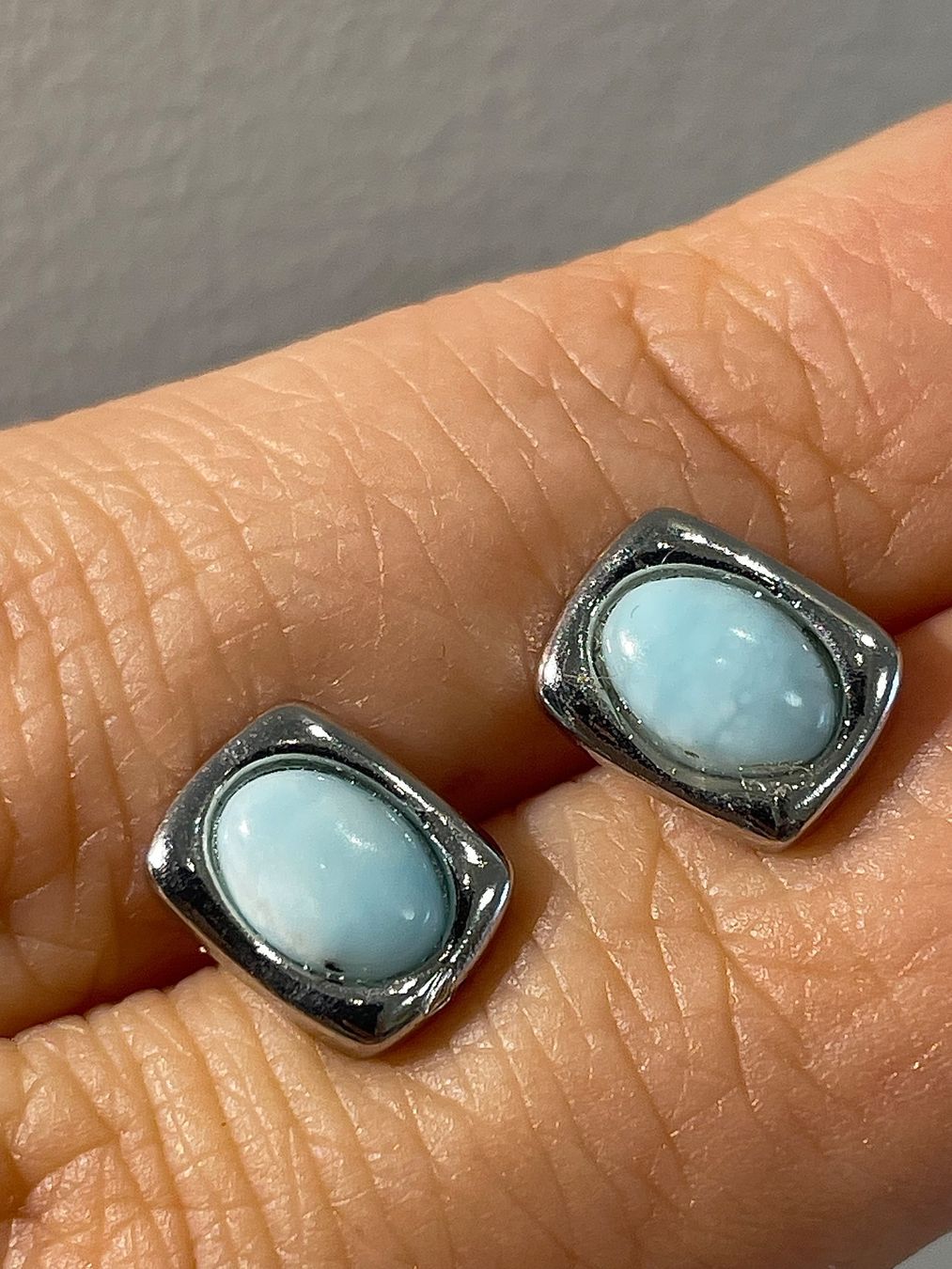 Orecchini pendenti & Orecchini a lobo: S925 Stift, Larimar-Ohrringe, Edelstein-Ohrringe – Nuovo e nell'imballaggio originale da Schiers venduto da sisikristall