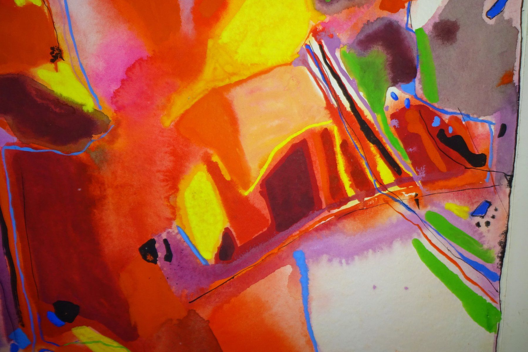 Dipinti: Original Gouache Gemälde – Usato da Zürich venduto da kunstkreis 2
