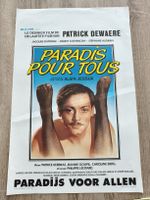 Affiche Belge cinéma Paradis pour tous Patrick Dewaere 1982