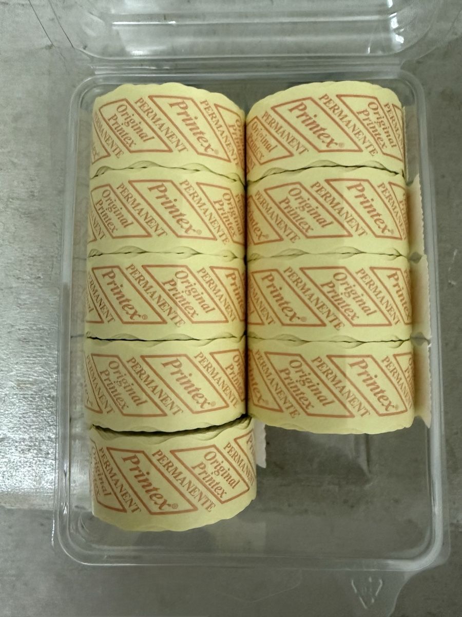 Sticker: 9 Rollen Printex Etiketten permanent weiss – Nuovo (secondo la descrizione) da Lenzburg venduto da Cvirus1 1