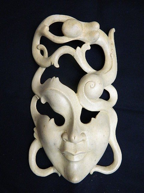 Maschere: Holzfigur, Holzmask, Mask – Nuovo (secondo la descrizione) da Domat-ems venduto da Gr8wood 1