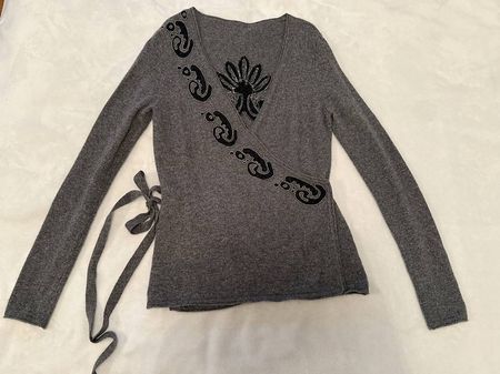 Wickel Pullover Grau 