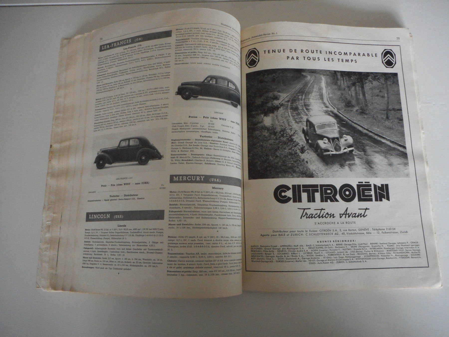 Libri: Automobil Revue 1947 Orginal – Usato da Cham venduto da Paniniworld 7