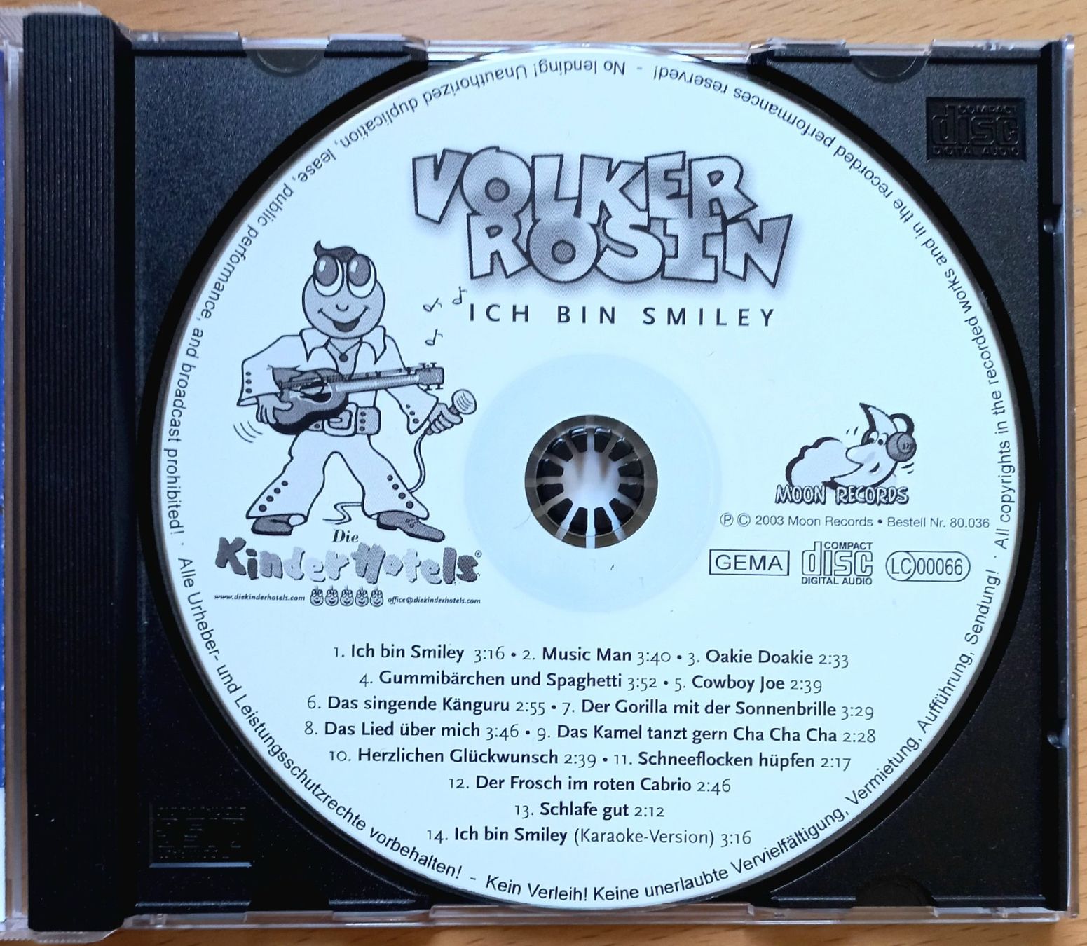 CD: CD - Volker Rosin - Ich bin Smiley – Usato da Niederuzwil venduto da lubimaja 1