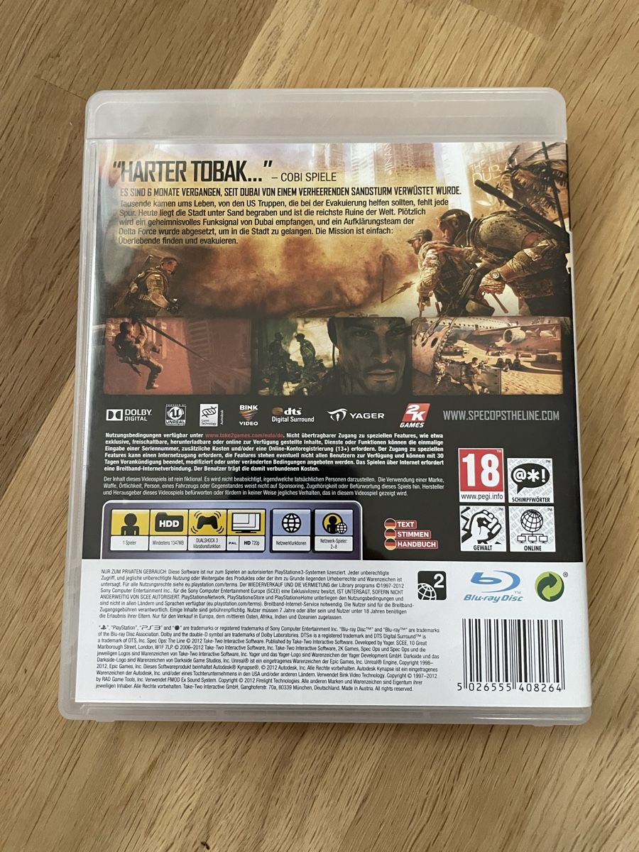 Giochi: Spec Ops the Line, PS3 – Usato da Belp venduto da beardman 1