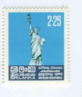 Briefmarke "Freiheitsstatue". Sri Lanka