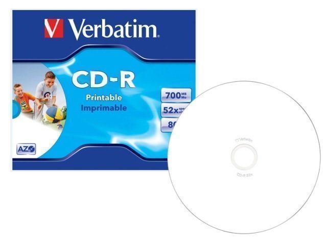 CD & DVD-Rohlinge: VERBATIM - die Bedruckbare CD-R – Neu und originalverpackt aus Humlikon von GX30 3