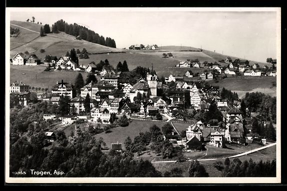 Cartoline postali: AK Trogen /App., Ortsansicht, 1941 – Usato da Berlin venduto da bartko-reher