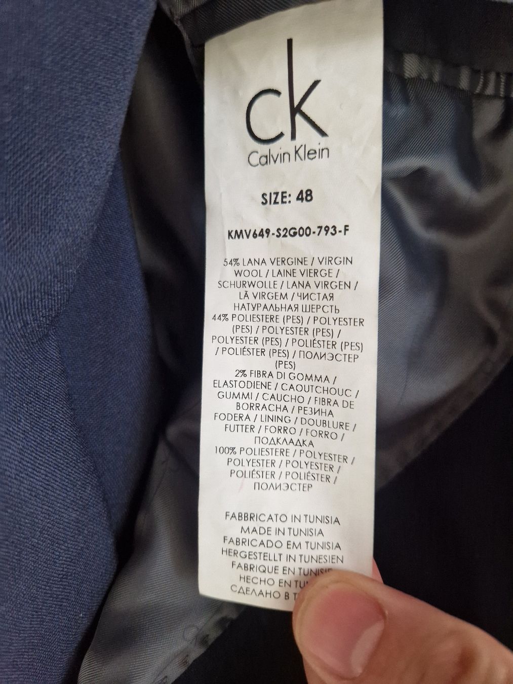 Calvin Klein Anzüge: Calvin Klein Anzug, Grösse 48, Dunkelblau – Gebraucht aus Chur von raguta 5