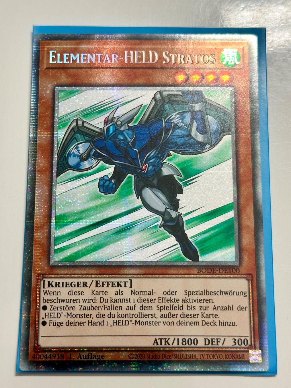 Yugioh Carte collezionabili: Yu-Gi-Oh! / Elementar-Held Stratos / Starlight Rare / Unikat – Nuovo e nell'imballaggio originale da Lauerz venduto da Tradeable