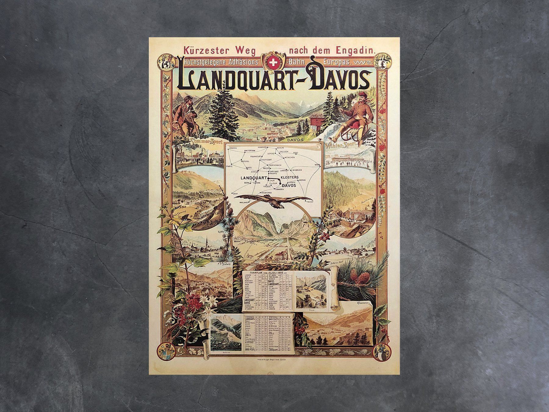 Foto & Immagini: Plakat Landquart - Davos – Nuovo (secondo la descrizione) da Chur venduto da dr.retro