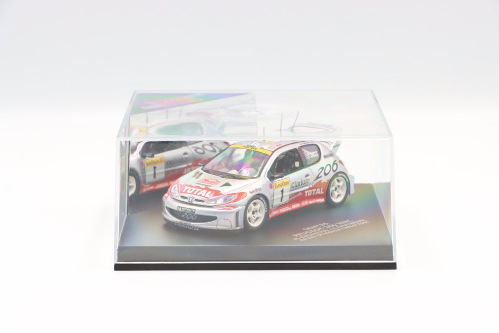 1/43 Peugeot 206 WRC #16 Rallye Safari Kenya 2001 Rovanpera IXO Models