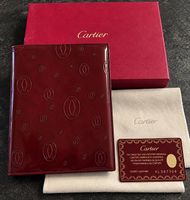 Cartier Paris  Bloc-notes cuir de veau vintage complet