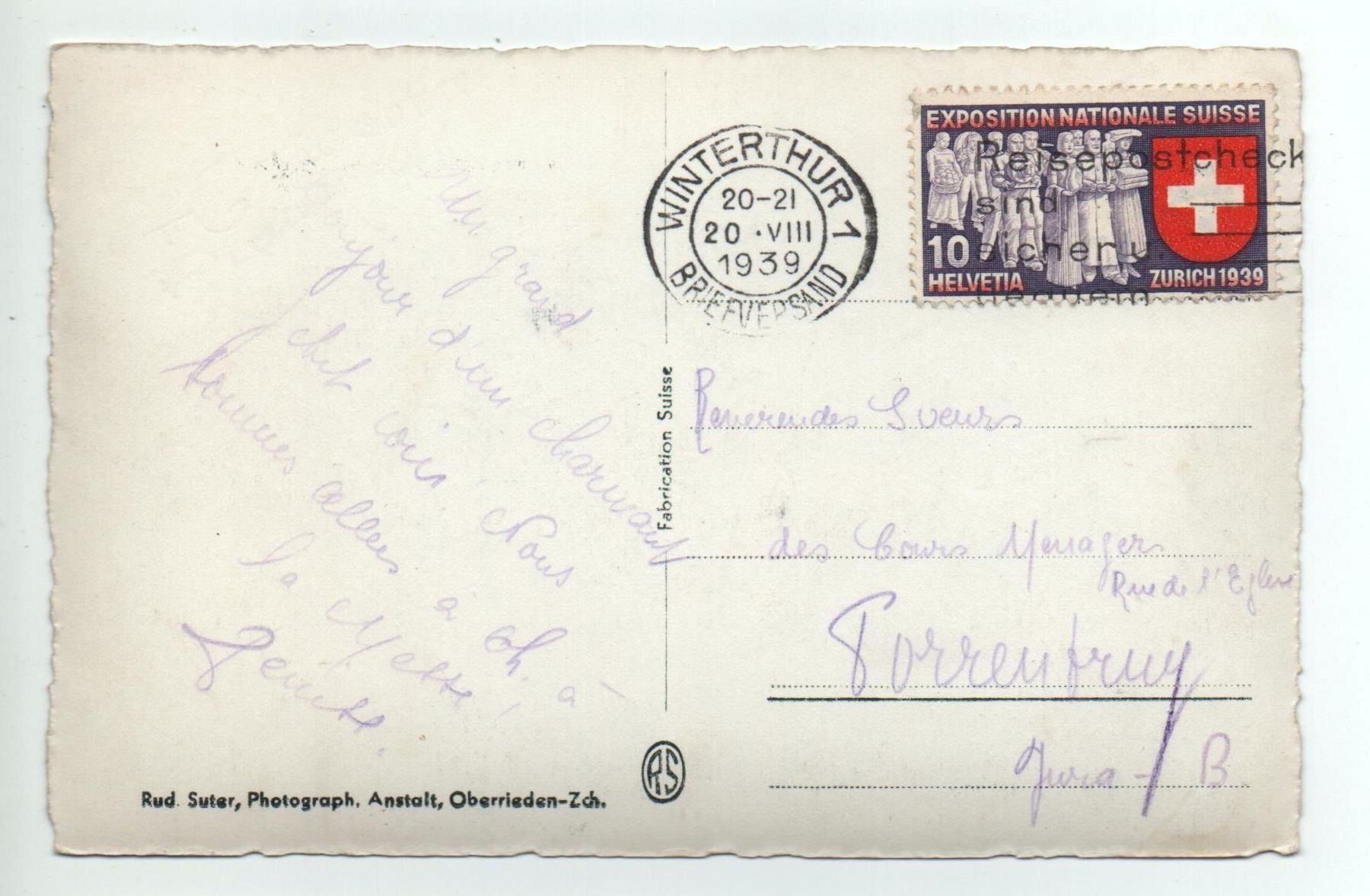Cartoline postali: FRAUENFELD Nr. 1042 – Usato da Jona venduto da philajona 1
