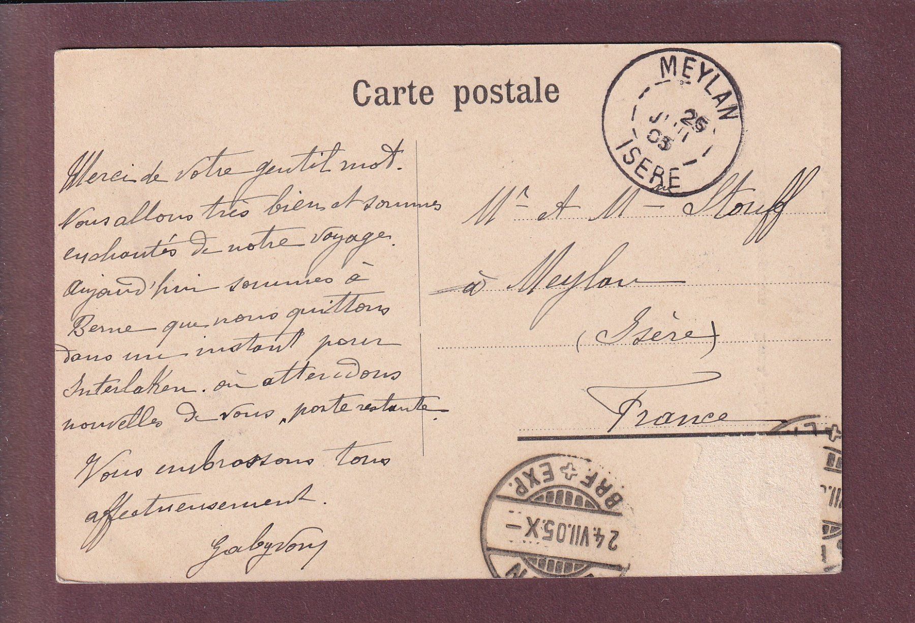 Cartes postales: BERN - Bärengraben - 1905 – D'occasion à Pully par nicecards 1