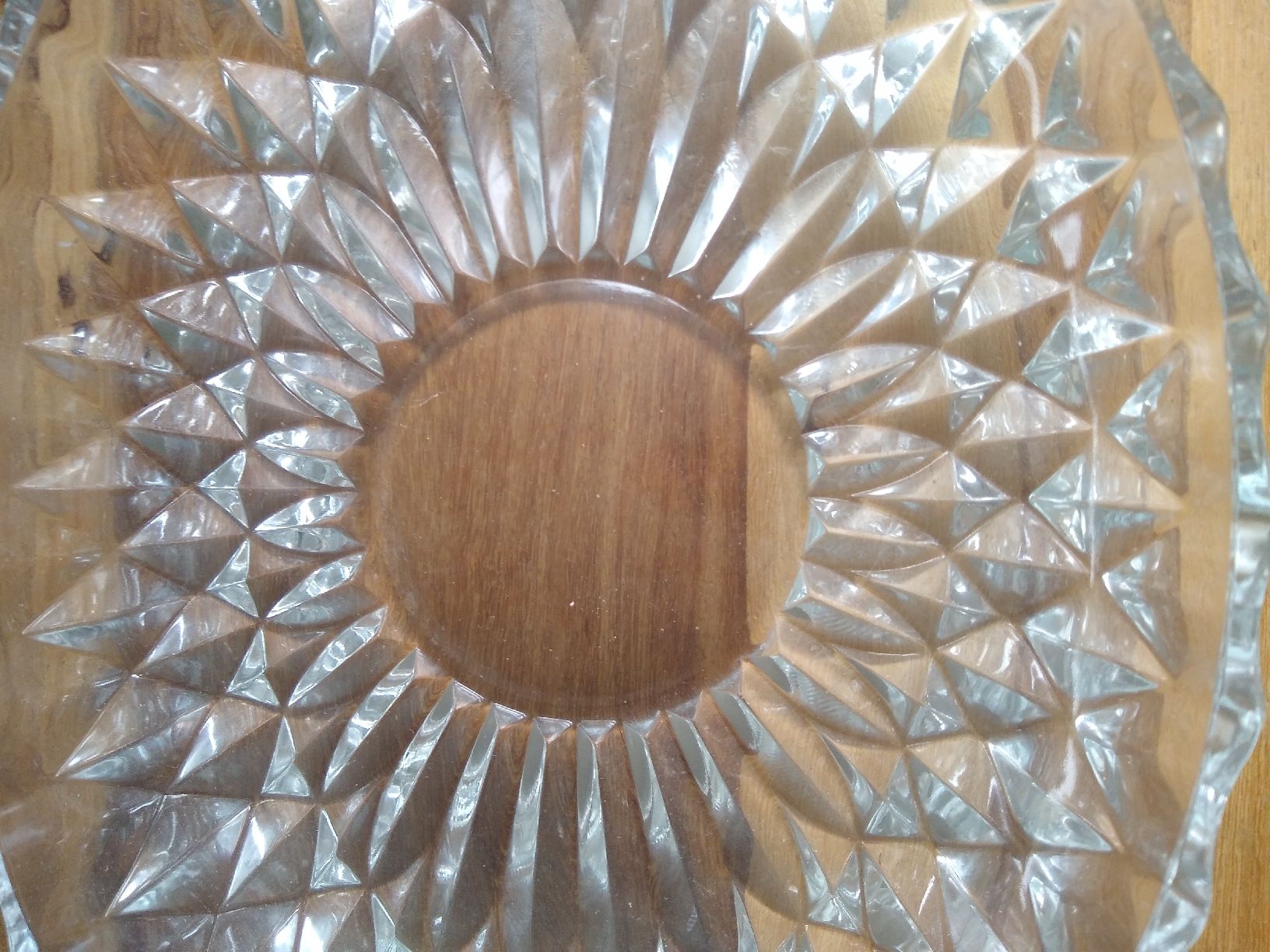 Piatti di portata: Crystal Glass Serving Platter, Oval Shape, Unique Design – Usato da Dübendorf venduto da rol_fm6d 1