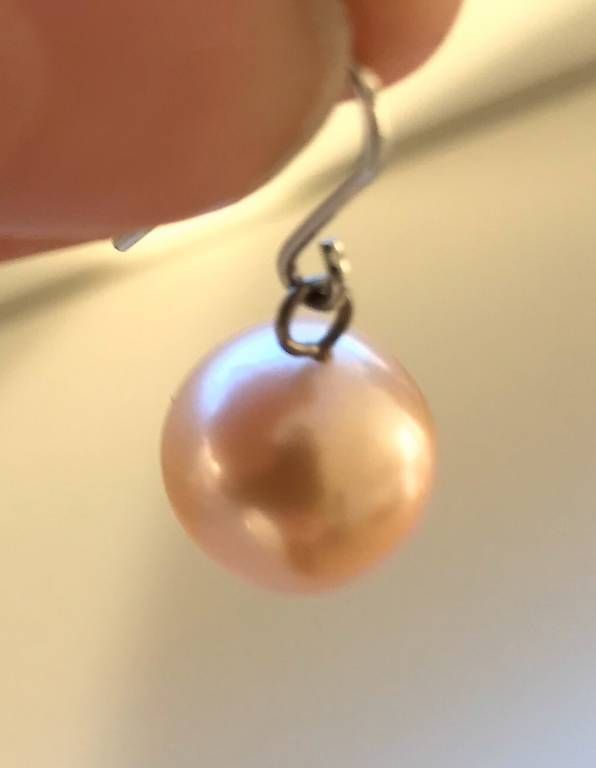 Boucles d'oreille: Perlen-Ohrhänger in wunderschönem Rosa – D'occasion à Chur par bb__5j2t 1