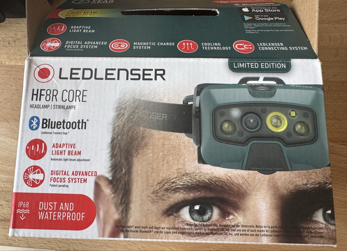 Ledlenser Lampade: LEDLENSER HF8R CORE Stirnlampe neuwertig – Nuovo (secondo la descrizione) da Romanshorn venduto da SandraG03 2