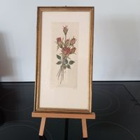 Antikes Rosen Bild / Nostalgie