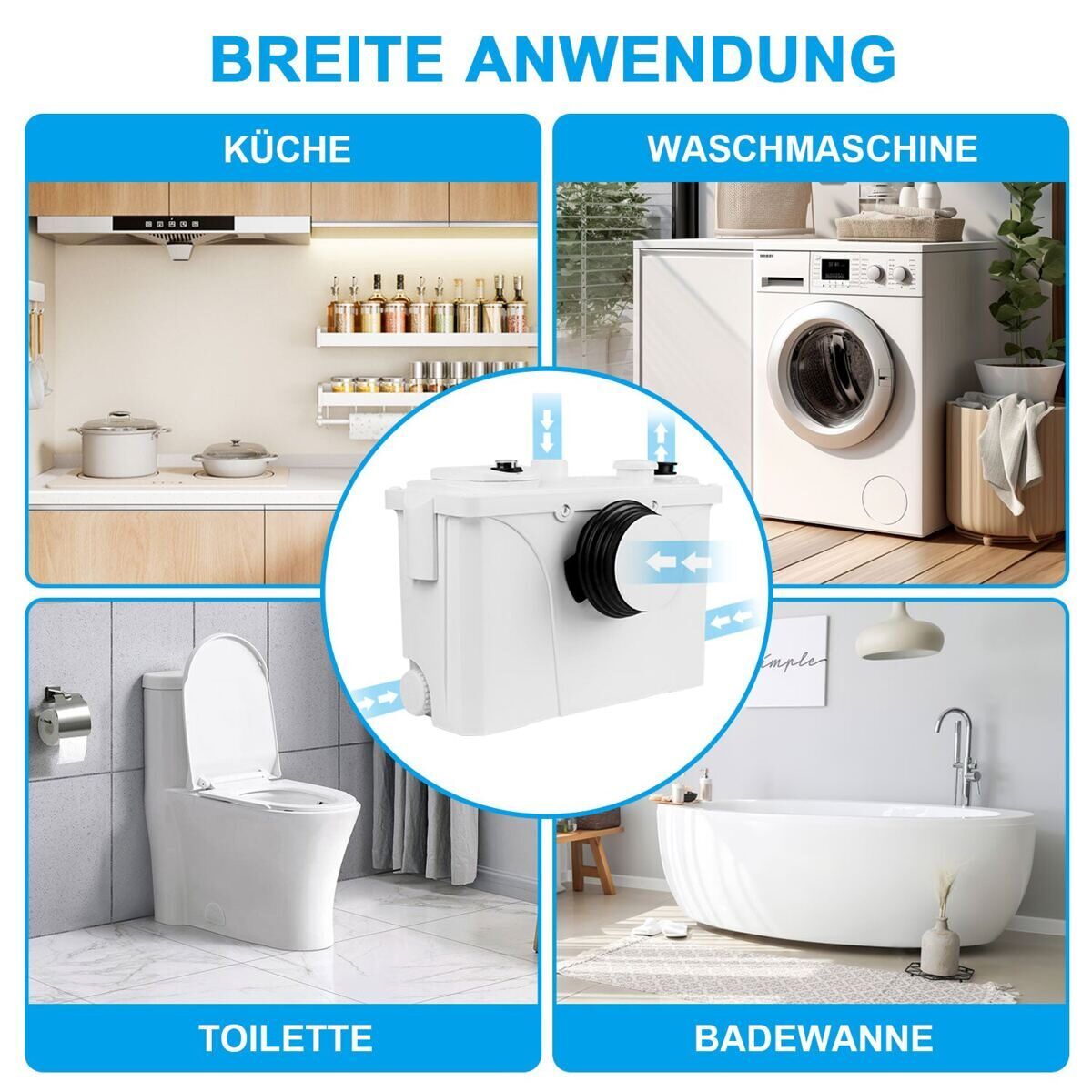 Pumpen & Teile: 700W  Hebeanlage Schmutzwasserpumpen WC… – Neu und originalverpackt aus Schaffhausen von VendemosSchweiz 5